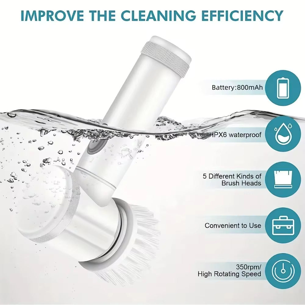 Electric Spin Scrubber – Powerful Bathroom & Kitchen Cleaning Tool