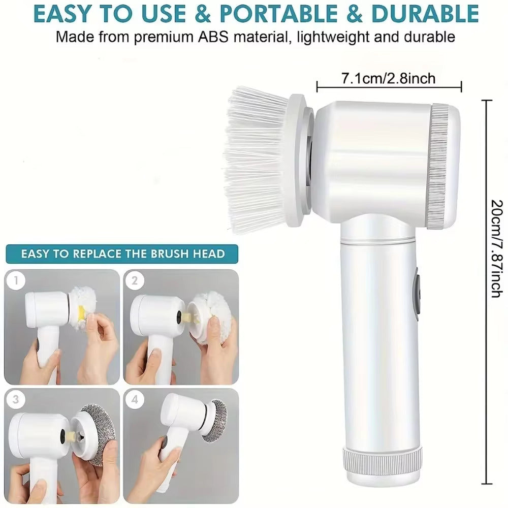 Electric Spin Scrubber – Powerful Bathroom & Kitchen Cleaning Tool