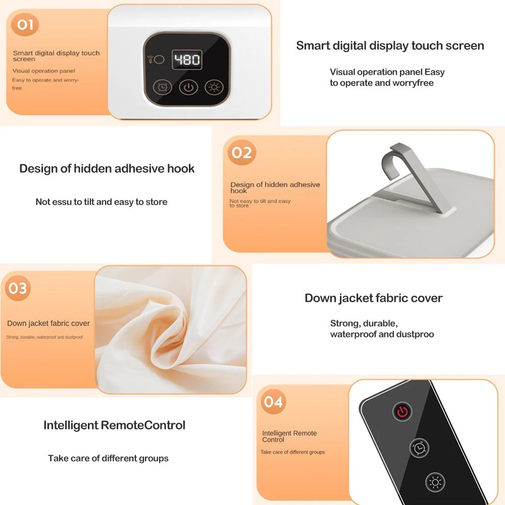 Remote-Control Electric Clothes Dryer for Fast and Efficient Drying