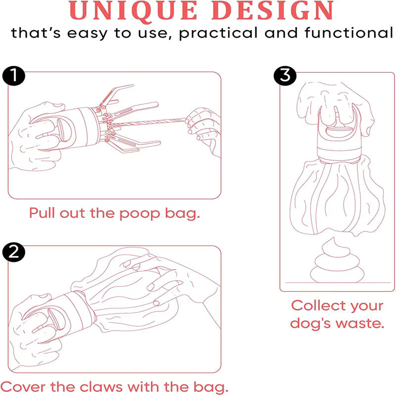 Lightweight Portable Poop Scooper for Easy Pet Waste Cleanup