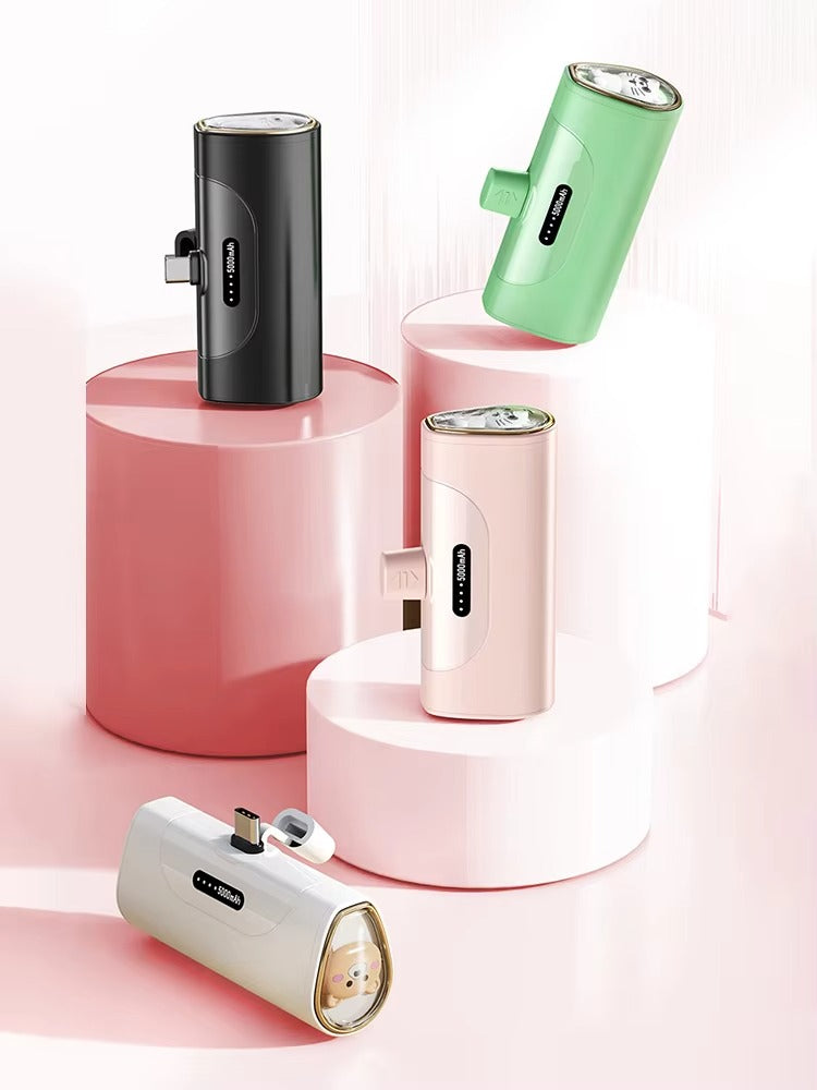 5000mAh Portable Power Bank – Compact, Fast Charging, Travel Essential