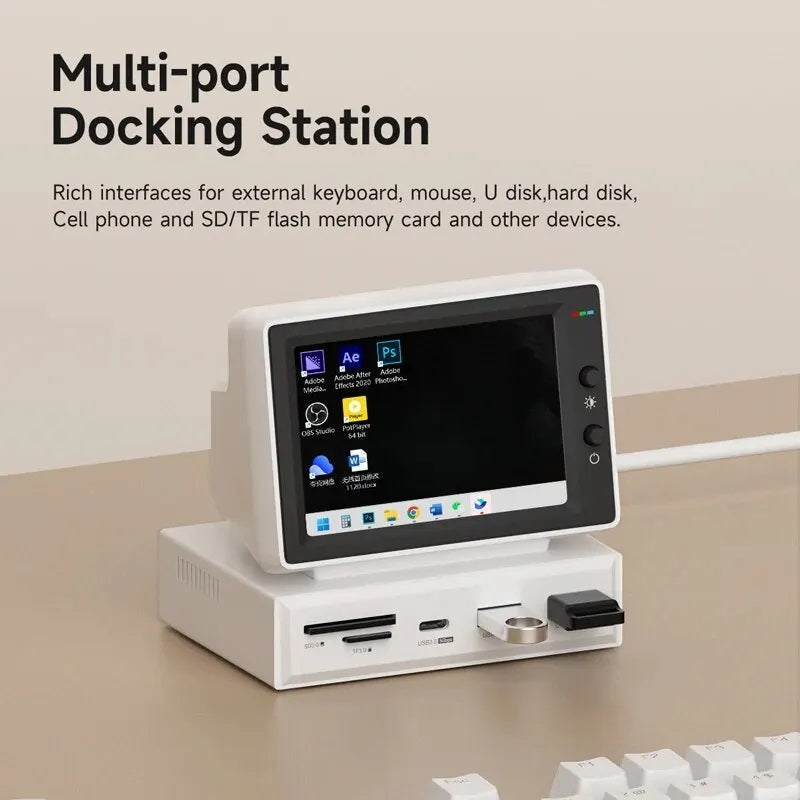 Portable IPS Mini Display for Work, Gaming, and Media Viewing