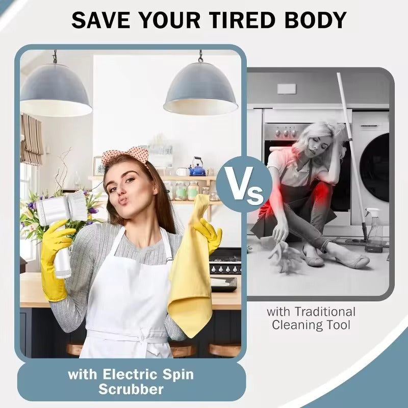 Electric Spin Scrubber – Powerful Bathroom & Kitchen Cleaning Tool
