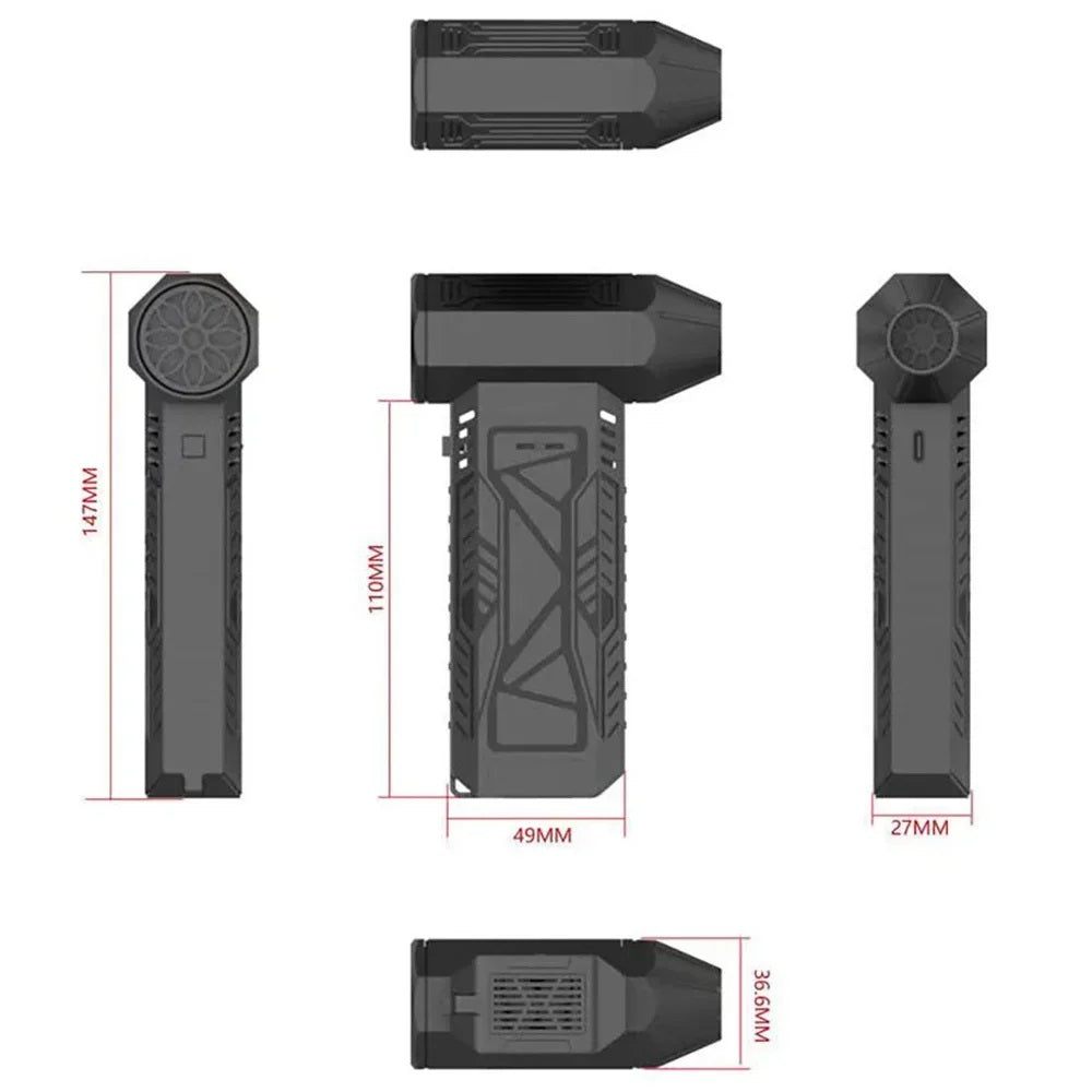 High-Speed Turbo Jet Fan for Powerful Airflow and Fast Cooling