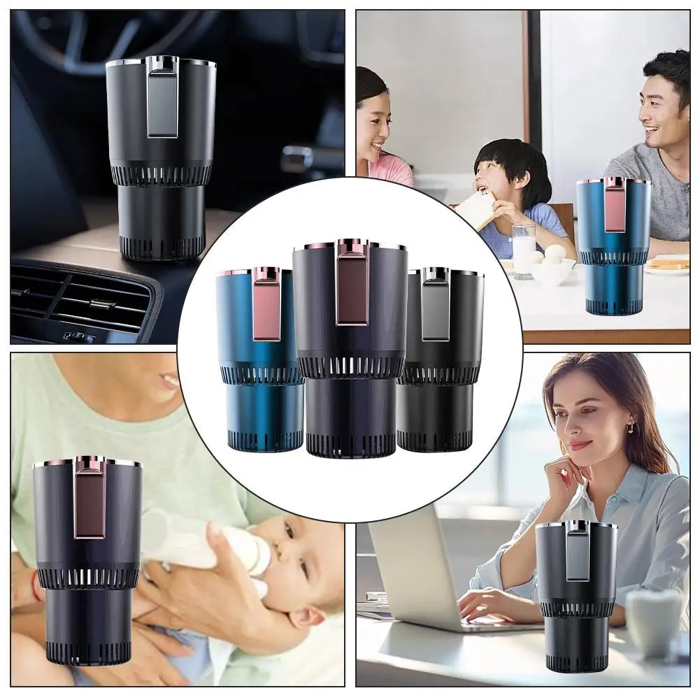 Smart Car Cup Holder with Adjustable Slots