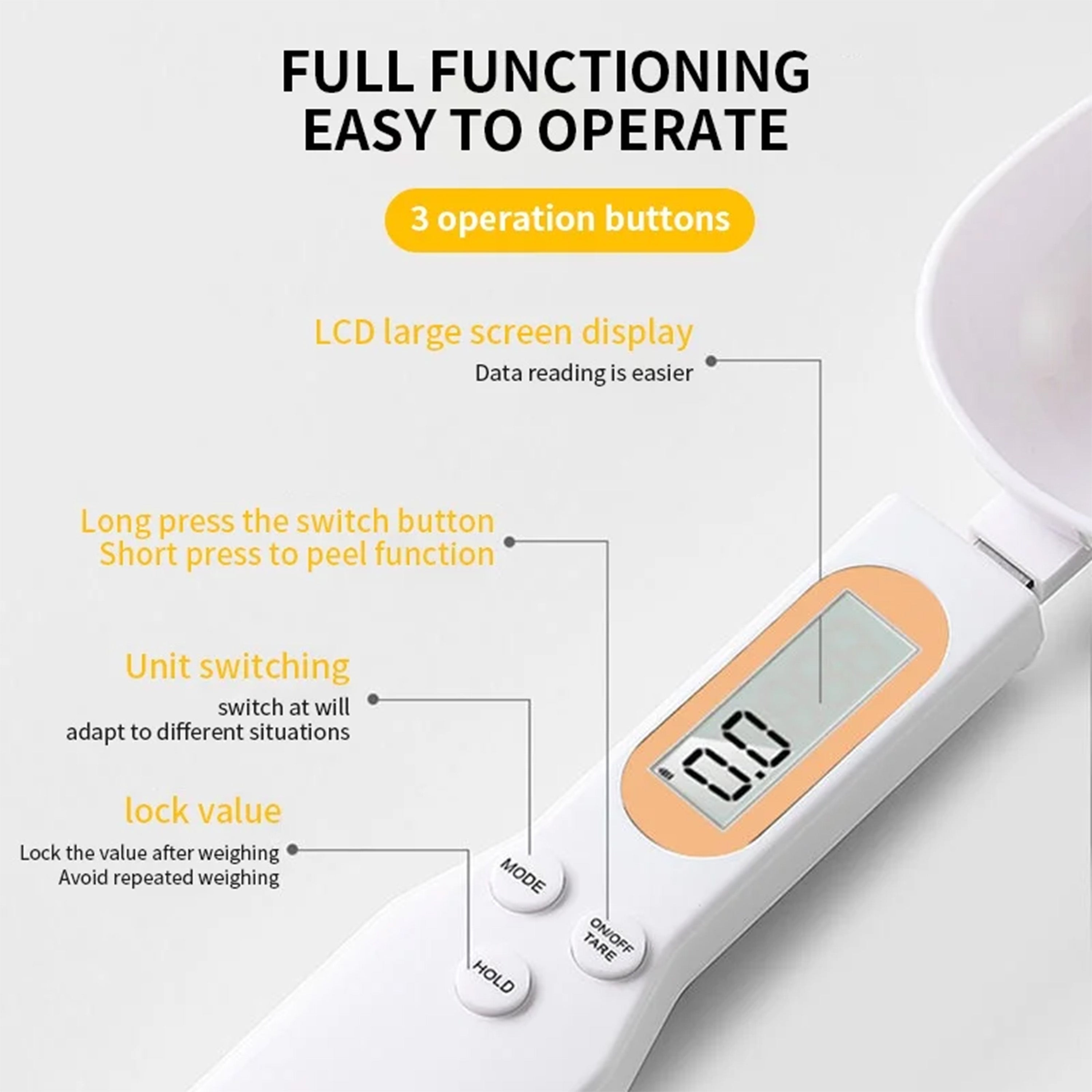 Digital Spoon Scale – Measure Ingredients with Precision