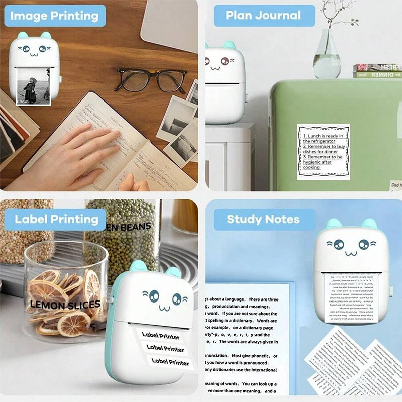 Portable Mini Thermal Printer for Quick Printing on the Go
