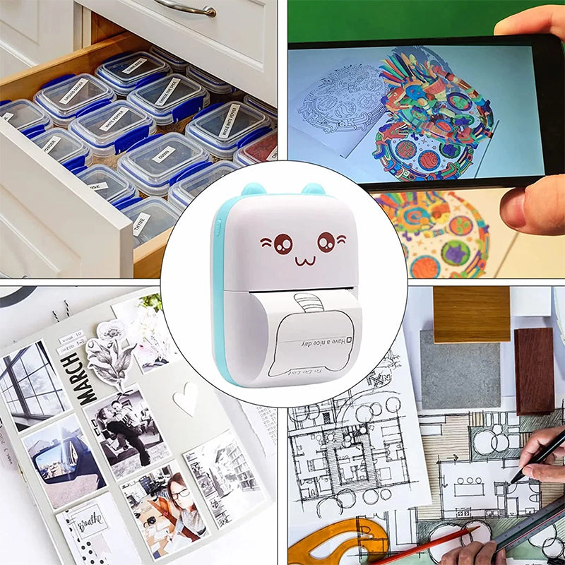 Portable Mini Thermal Printer for Quick Printing on the Go