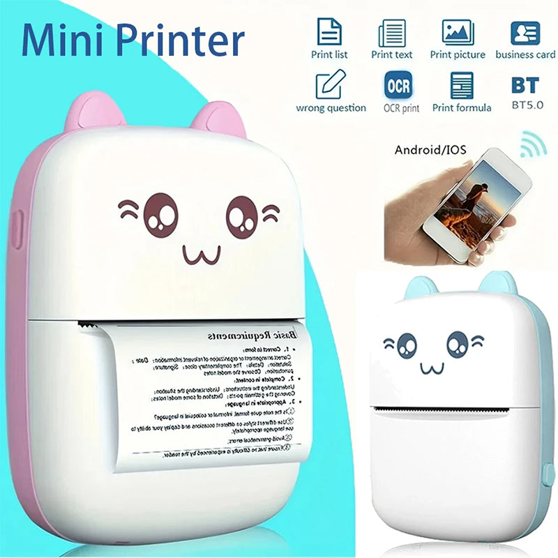 Portable Mini Thermal Printer for Quick Printing on the Go