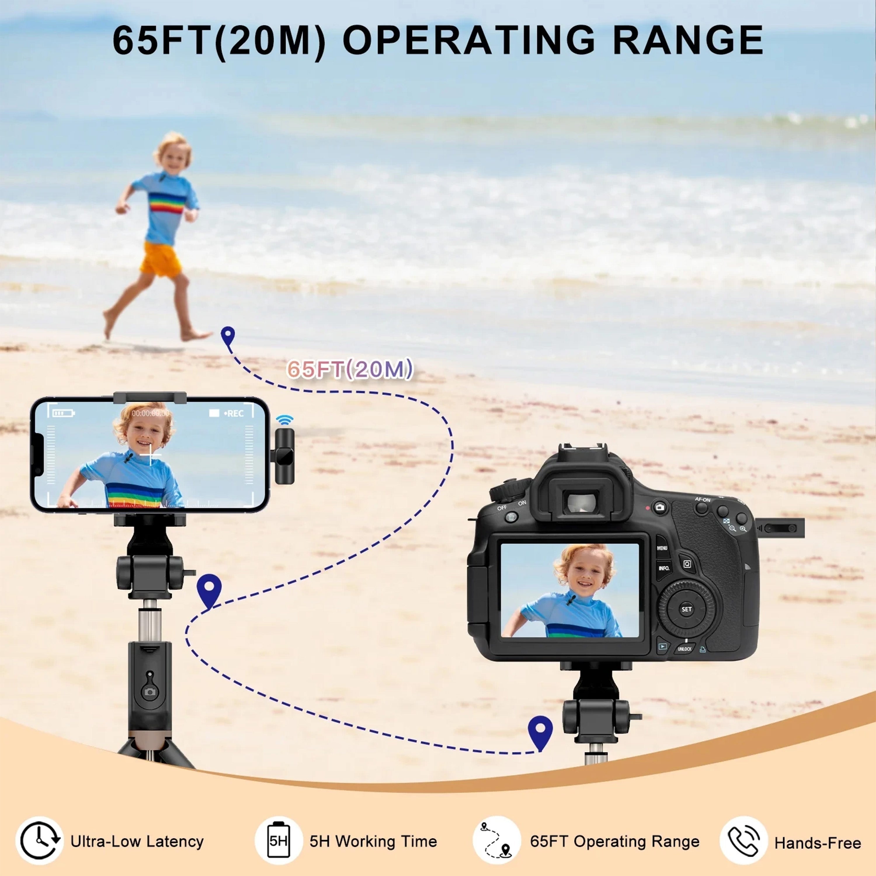 Wireless Lavalier Microphone for Clear Audio Recording