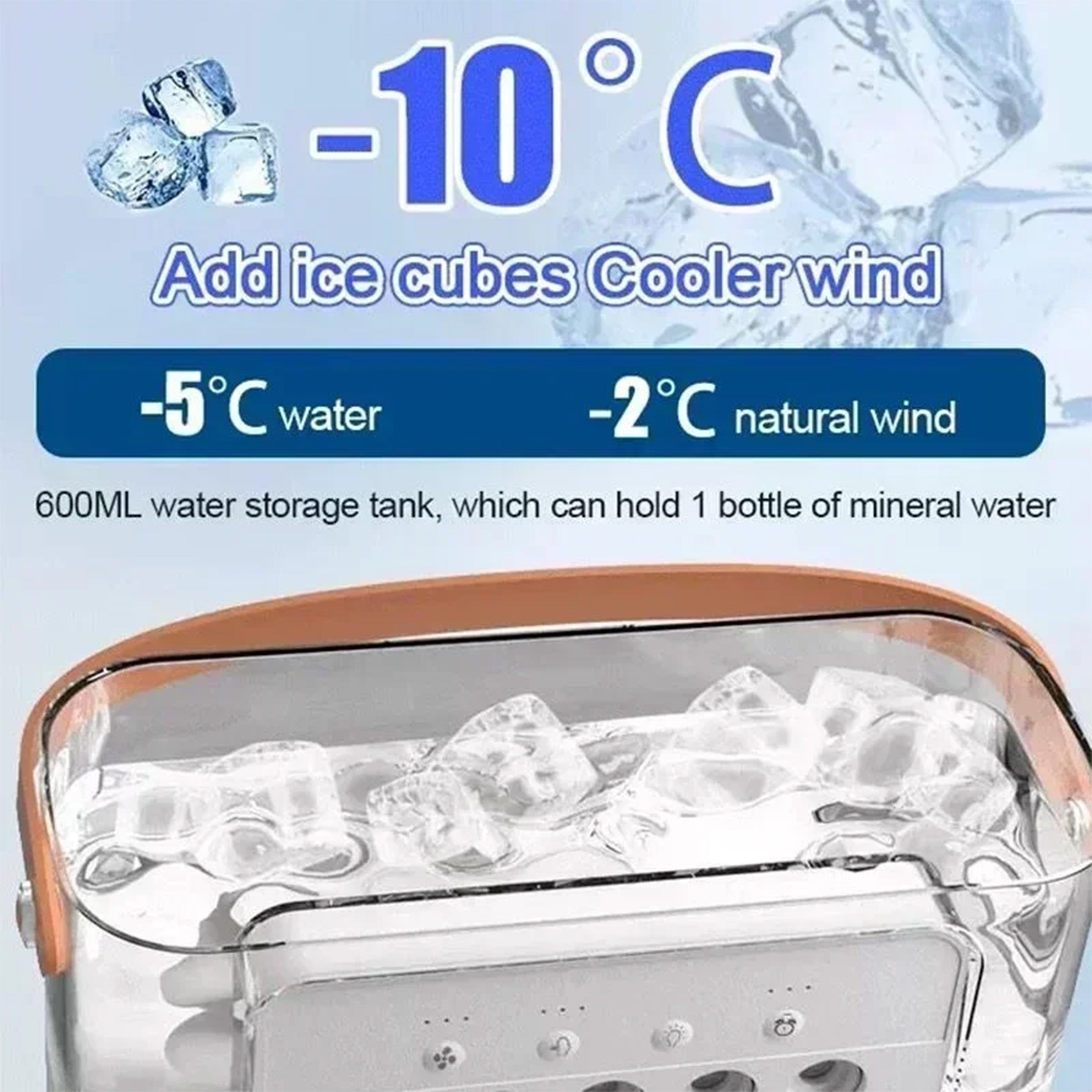 Compact Portable Air Conditioner Fan for Home, Office & Travel