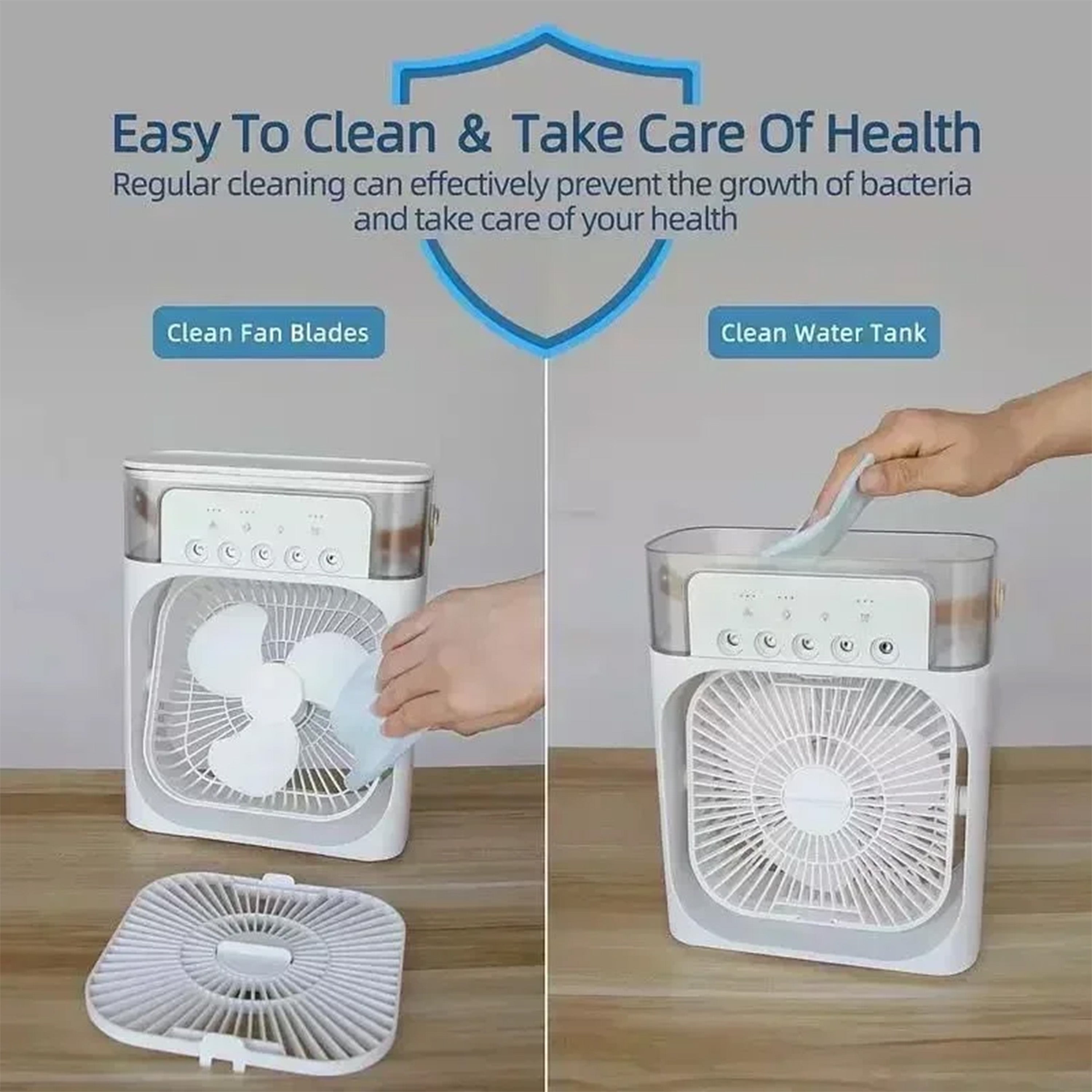 Compact Portable Air Conditioner Fan for Home, Office & Travel
