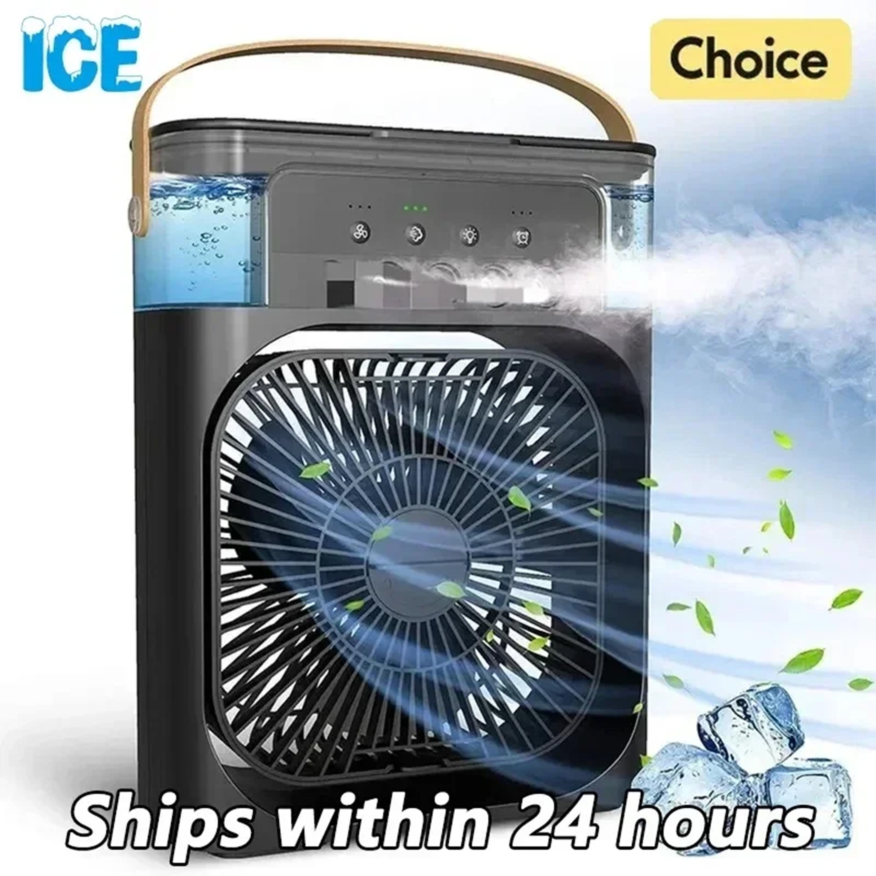 Compact Portable Air Conditioner Fan for Home, Office & Travel