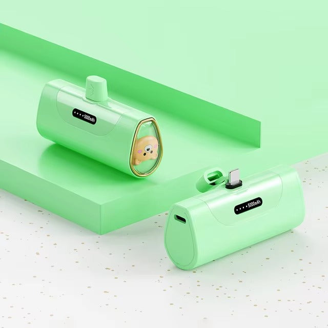 5000mAh Portable Power Bank – Compact, Fast Charging, Travel Essential