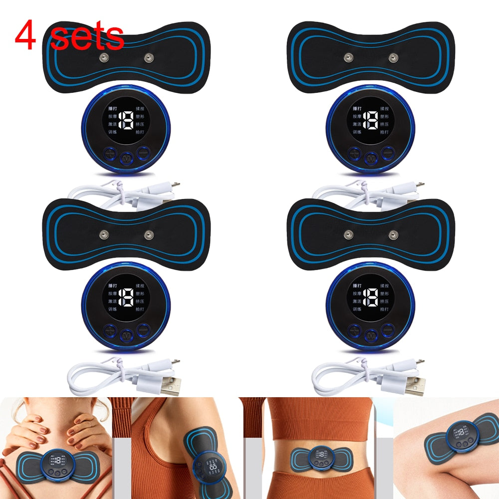 Portable Neck Massage Patch for Pain Relief and Relaxation