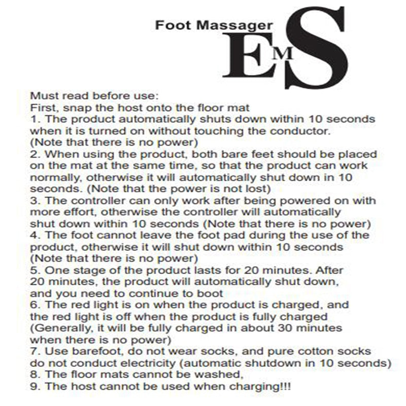 EMS Foot Massager for Pain Relief & Foot Circulation Booster