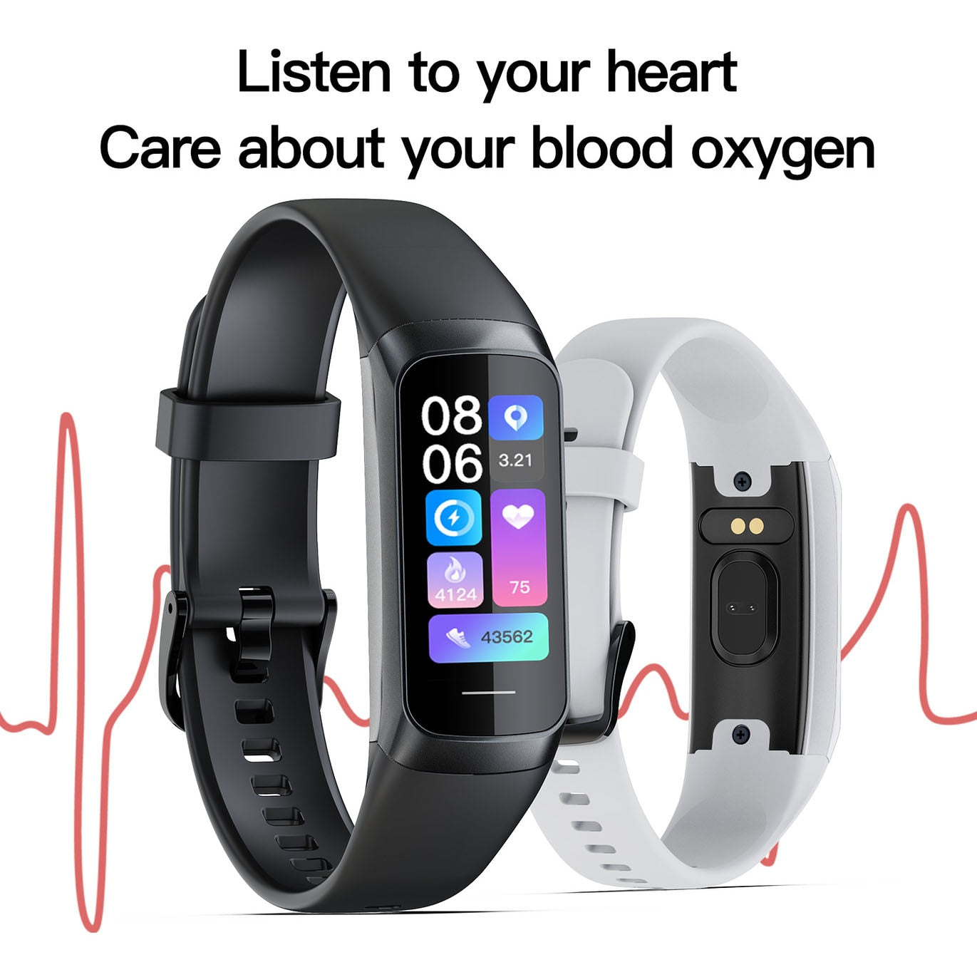 Smart Sports Band - Fitness Tracker & Health Monitoring Device