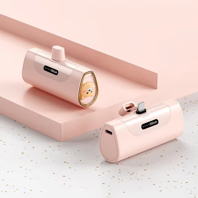 5000mAh Portable Power Bank – Compact, Fast Charging, Travel Essential