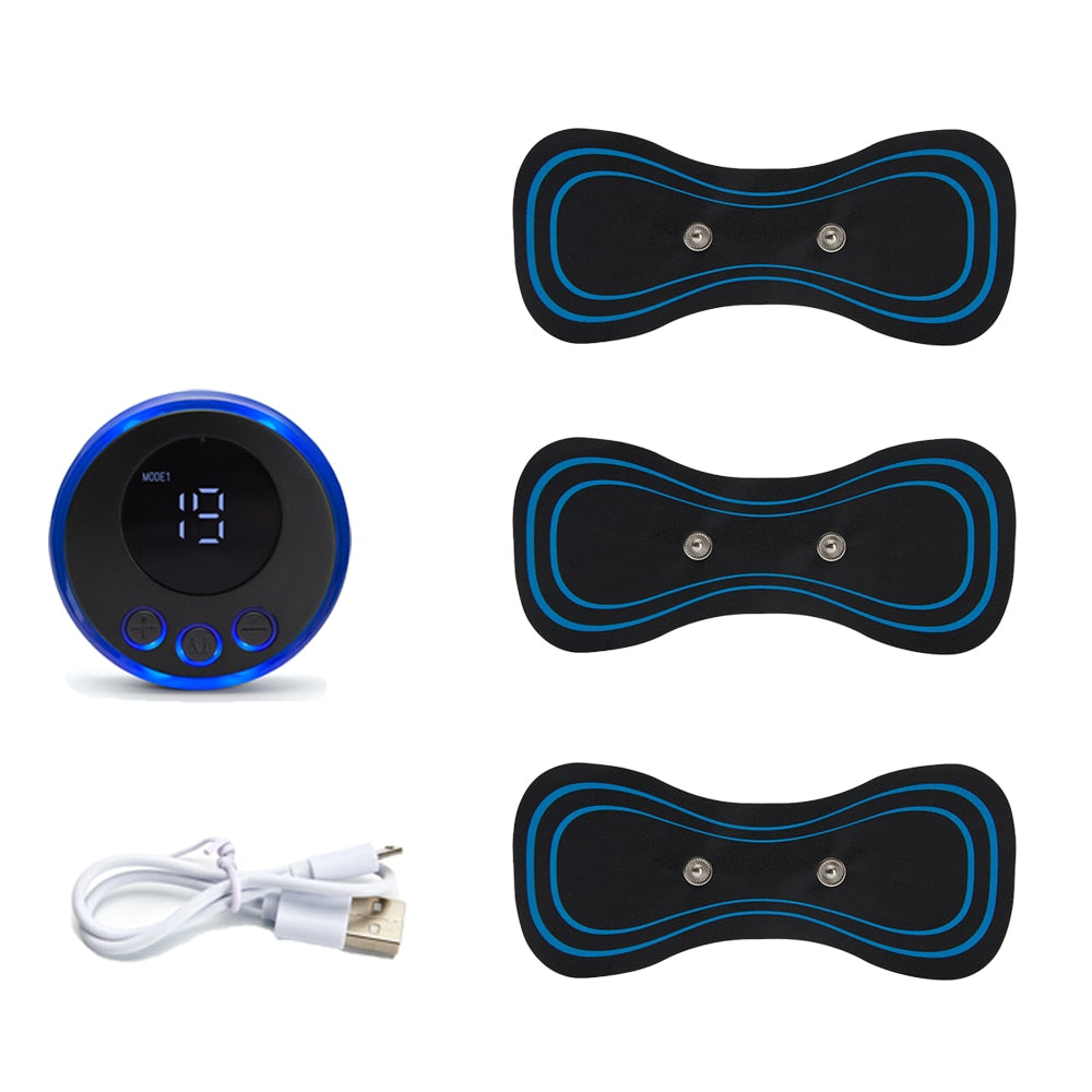 Portable Neck Massage Patch for Pain Relief and Relaxation