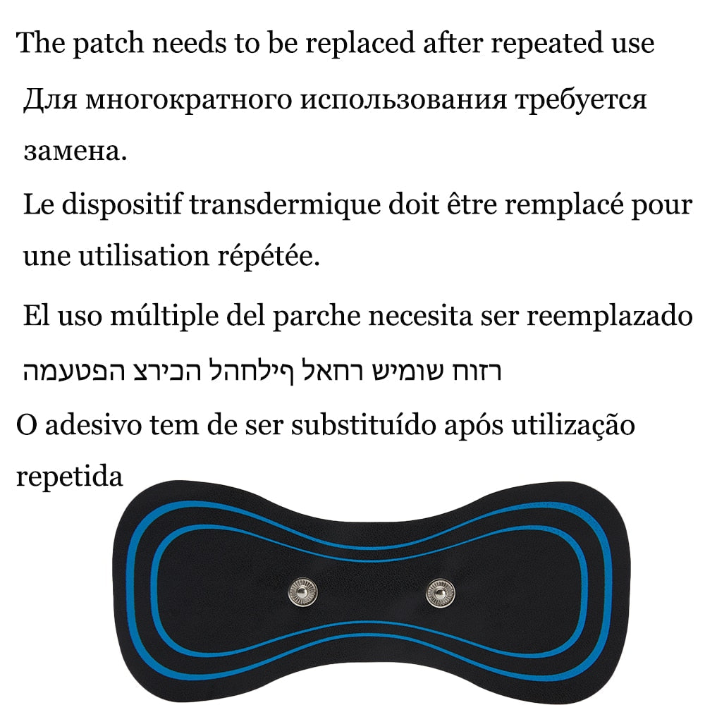 Portable Neck Massage Patch for Pain Relief and Relaxation