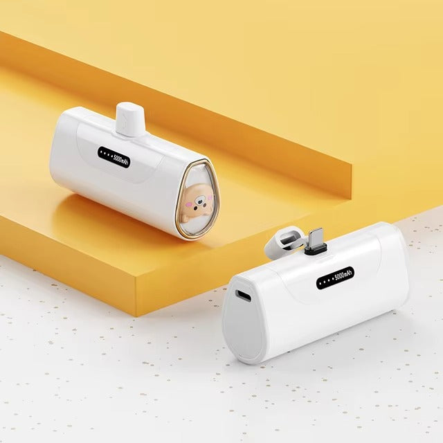 5000mAh Portable Power Bank – Compact, Fast Charging, Travel Essential