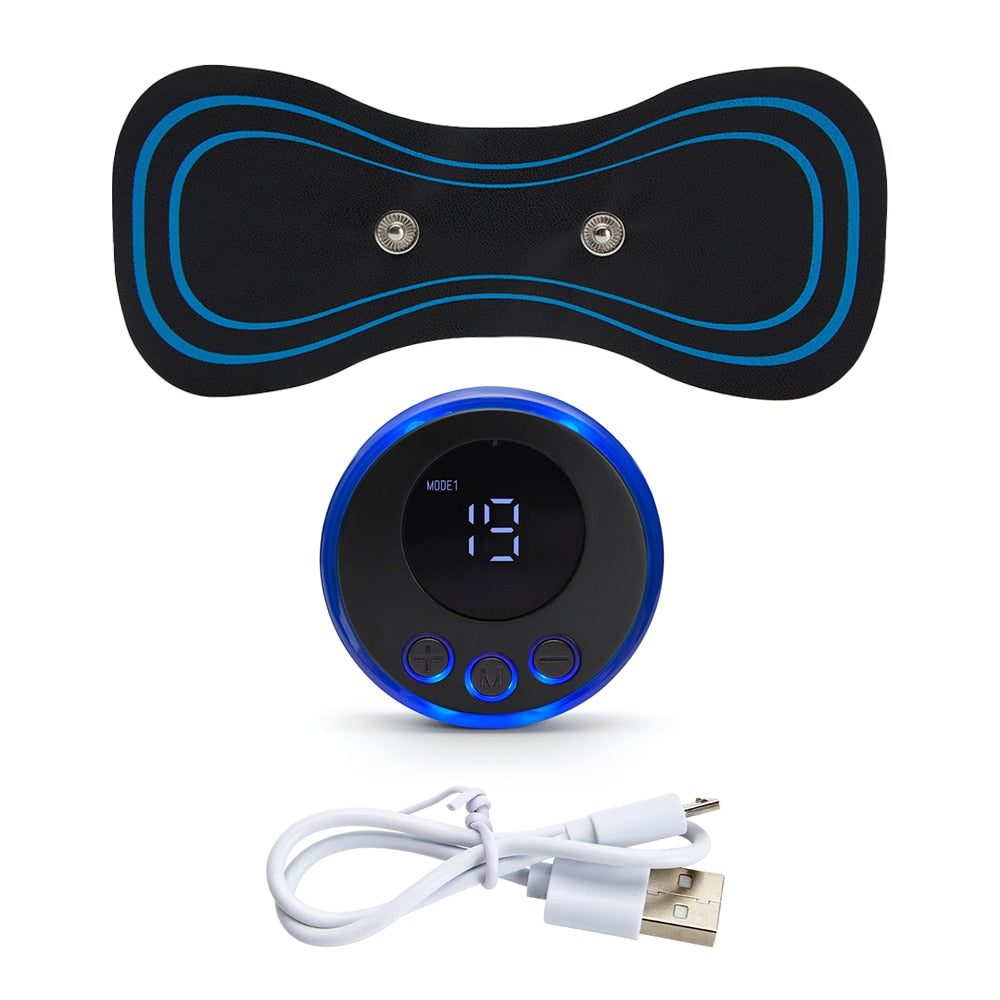 Portable Neck Massage Patch for Pain Relief and Relaxation