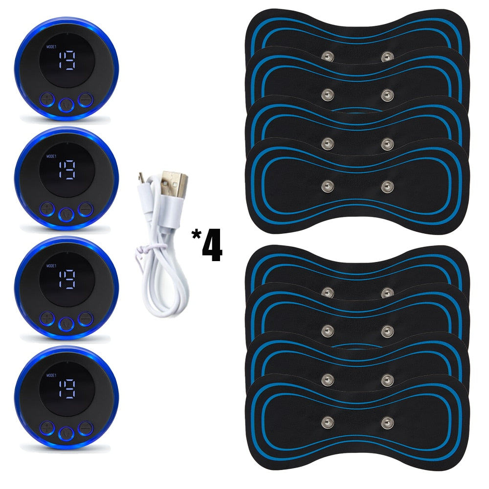 Portable Neck Massage Patch for Pain Relief and Relaxation