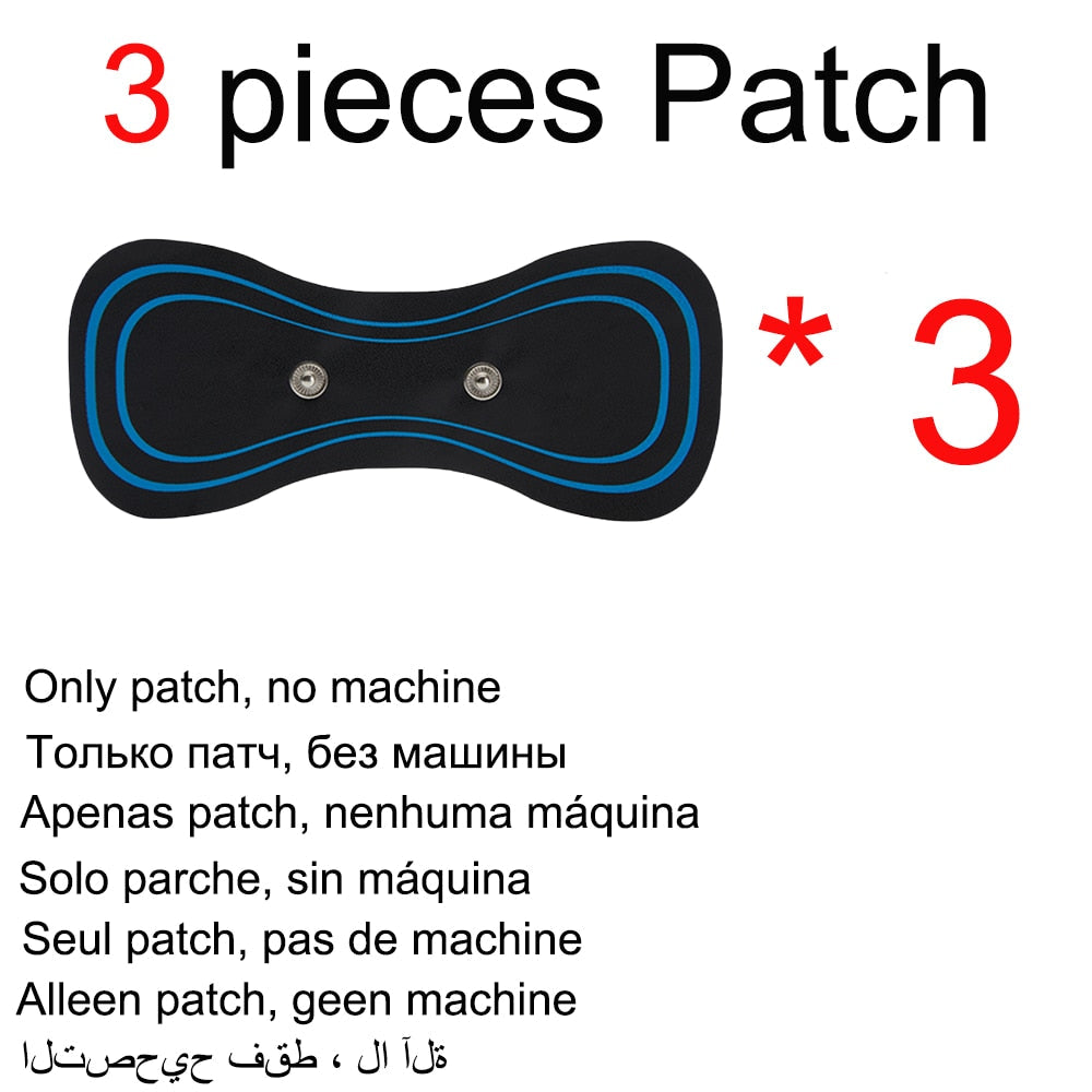 Portable Neck Massage Patch for Pain Relief and Relaxation