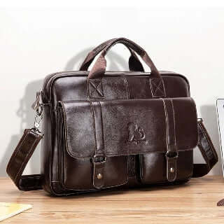 Leather Briefcase for Men - Genuine Leather Men’s Briefcase