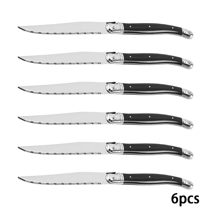 Steak Knife Set – 9'' Serrated Steak Knife Set for Perfect Cuts