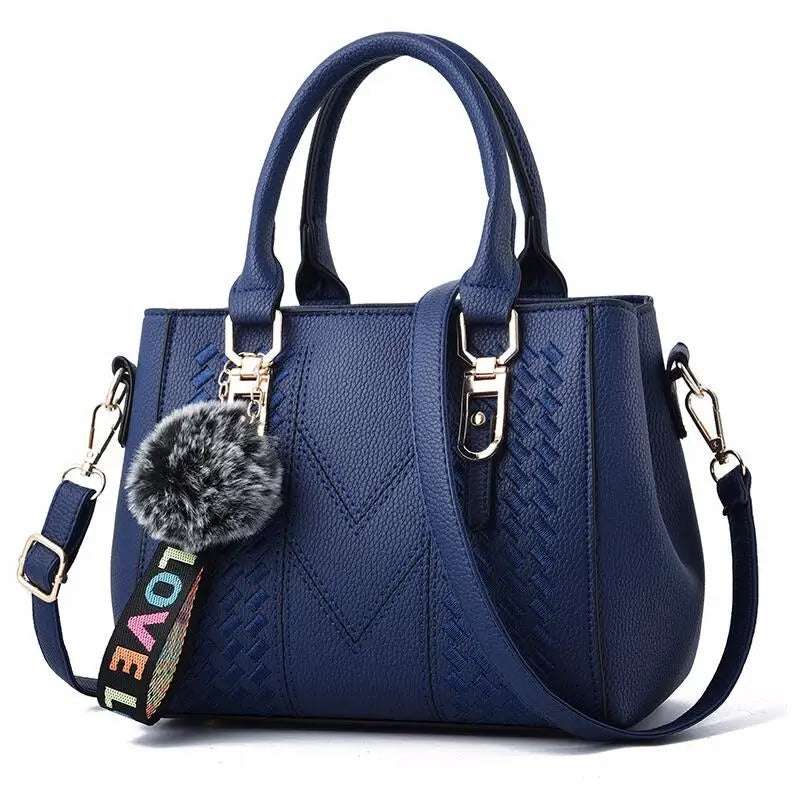 Leather Messenger Bag – Embroidered Leather Handbag for Business Use