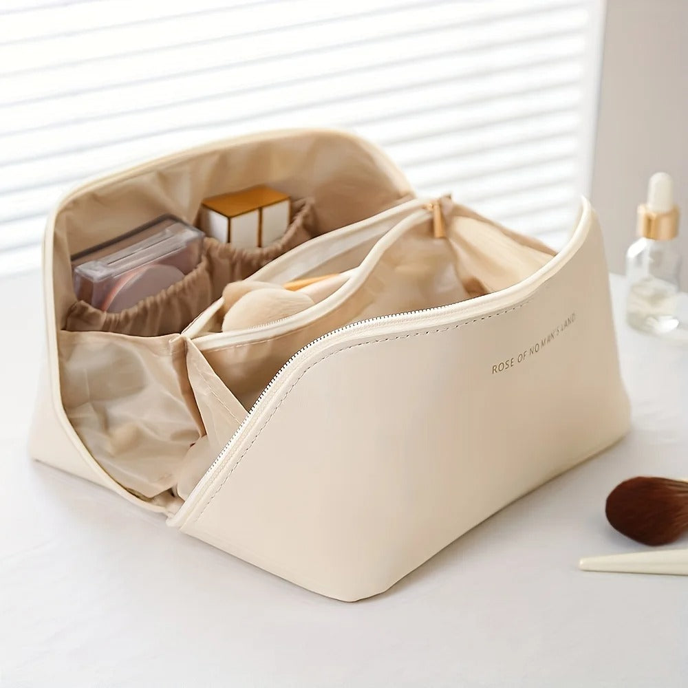 Travel Makeup Bag - Luxury Organizer for Cosmetics and Toiletries