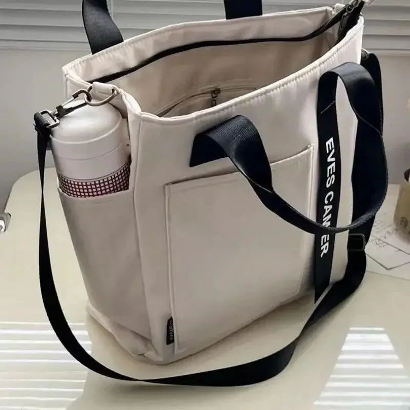 Waterproof Canvas Tote Bag - Durable Nylon Canvas Tote Bag