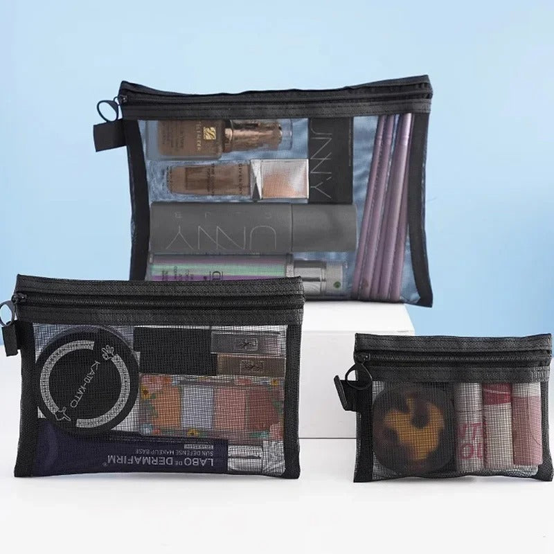 Makeup Case – Mesh Makeup Bag Travel Organizer for Beauty Essentials