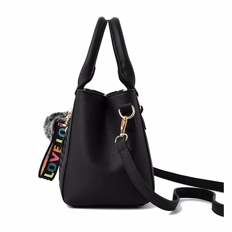 Leather Messenger Bag – Embroidered Leather Handbag for Business Use