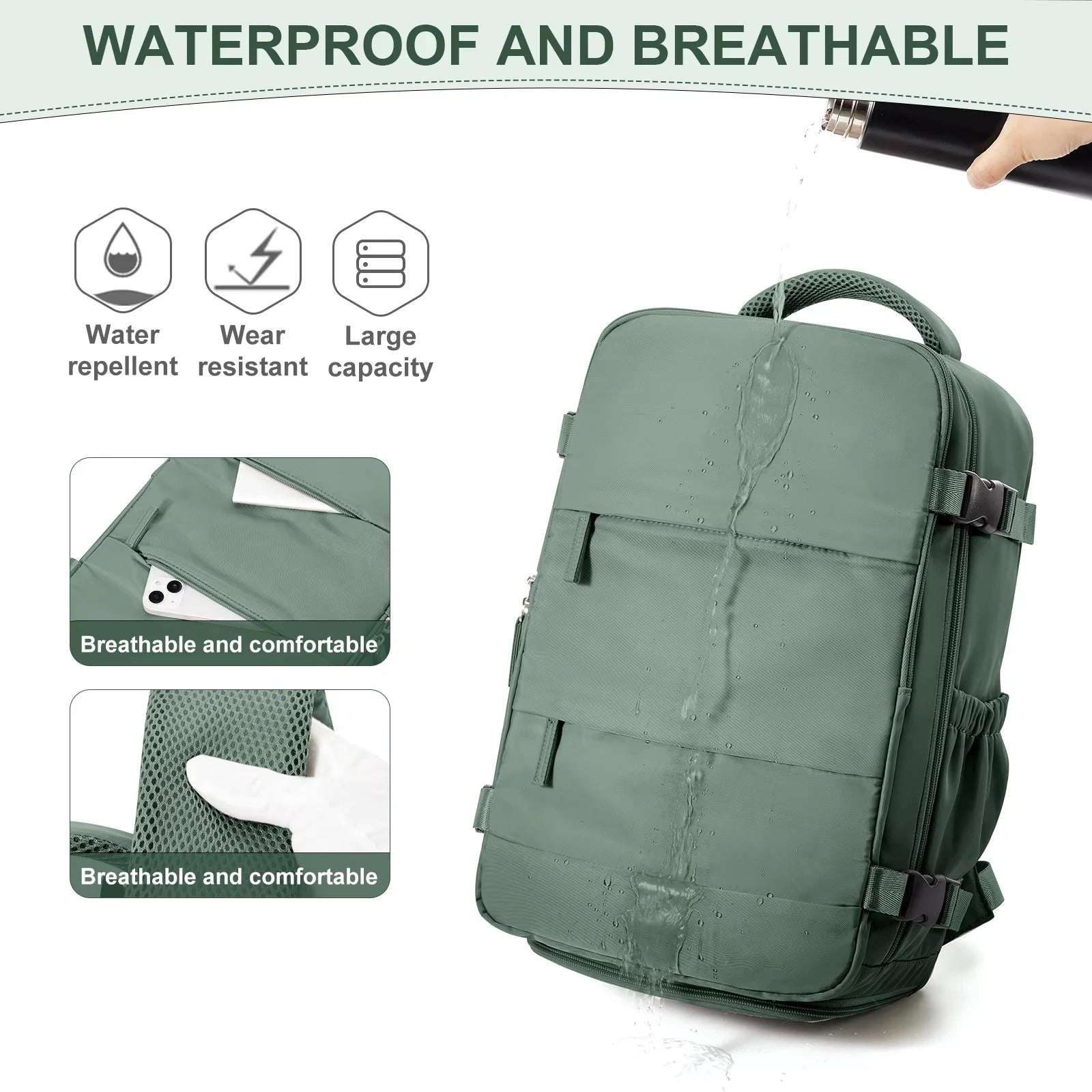 Cabin Size Bag - Ryanair Approved Cabin Travel Backpack