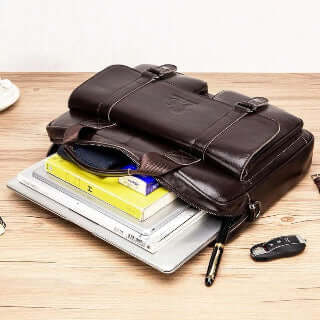 Leather Briefcase for Men - Genuine Leather Men’s Briefcase