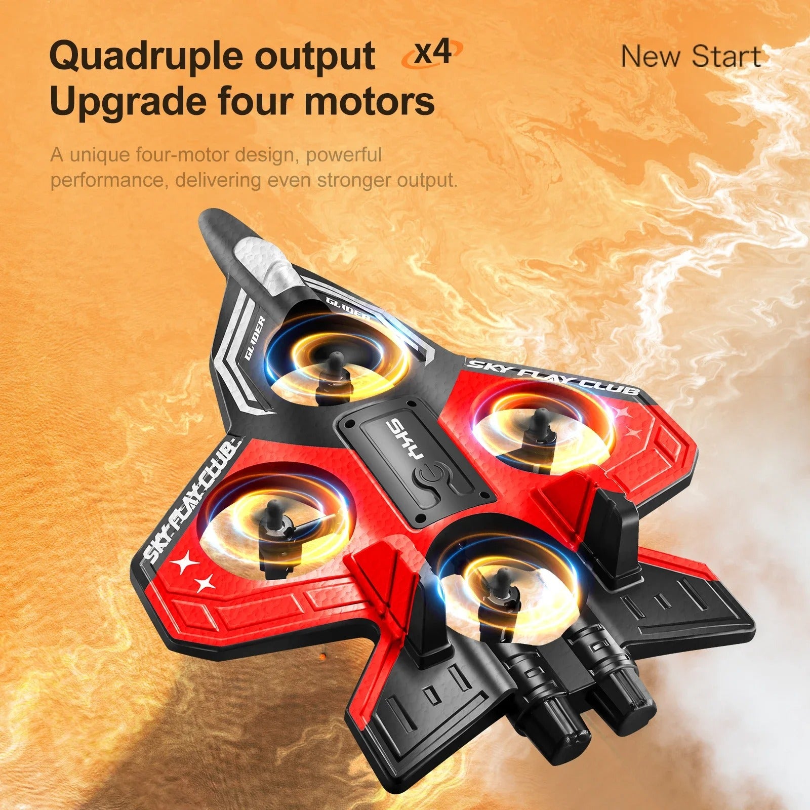 YP3 RC Glider Flying Helicopter Jet Plane - High-Flying RC Aircraft