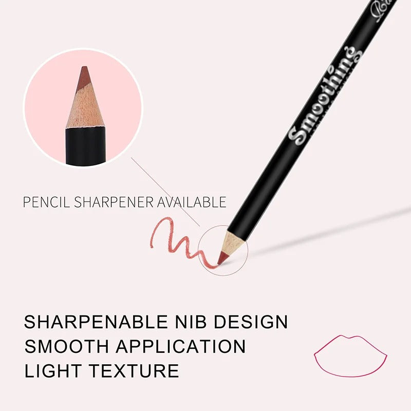 12PCS Matte Lipstick & Liner Set