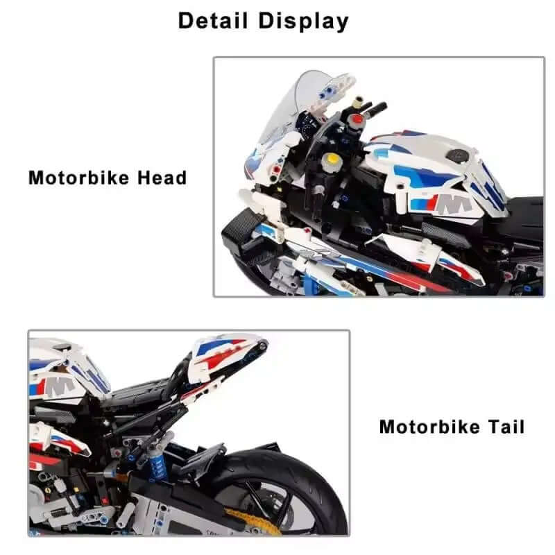 1920Pcs Racing Motorcycle Building Blocks – Complete Motorcycle Parts