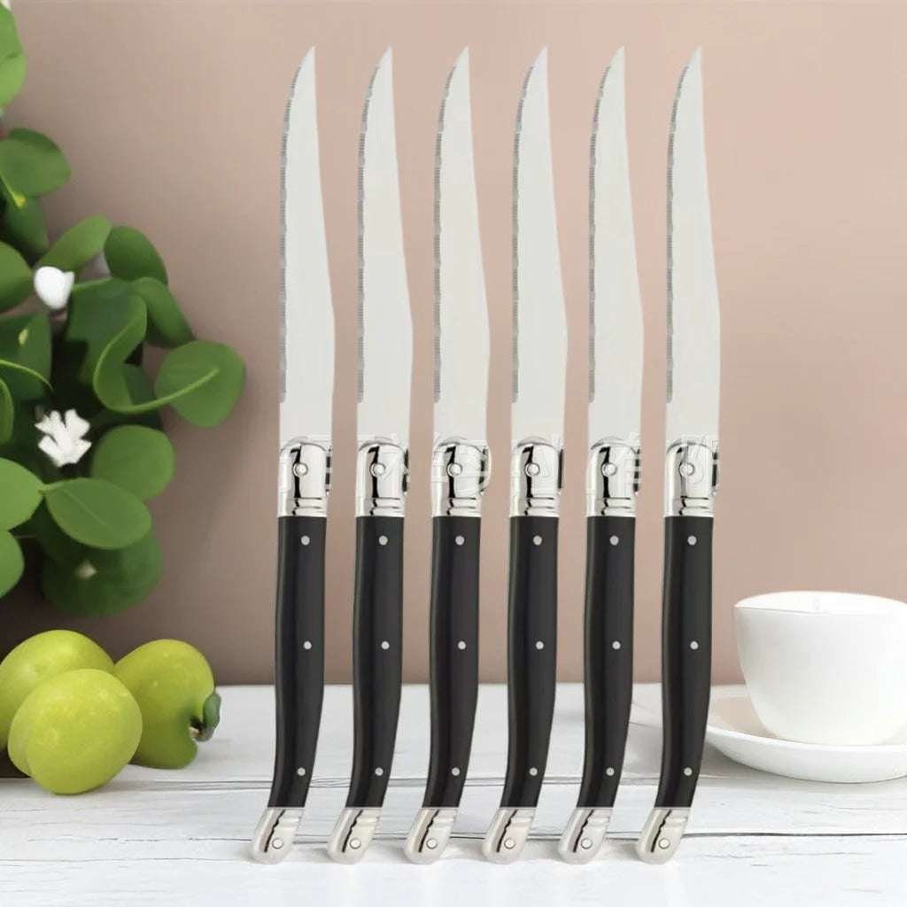 Steak Knife Set – 9'' Serrated Steak Knife Set for Perfect Cuts