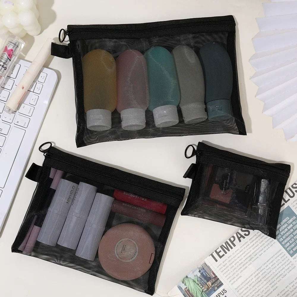 Makeup Case – Mesh Makeup Bag Travel Organizer for Beauty Essentials
