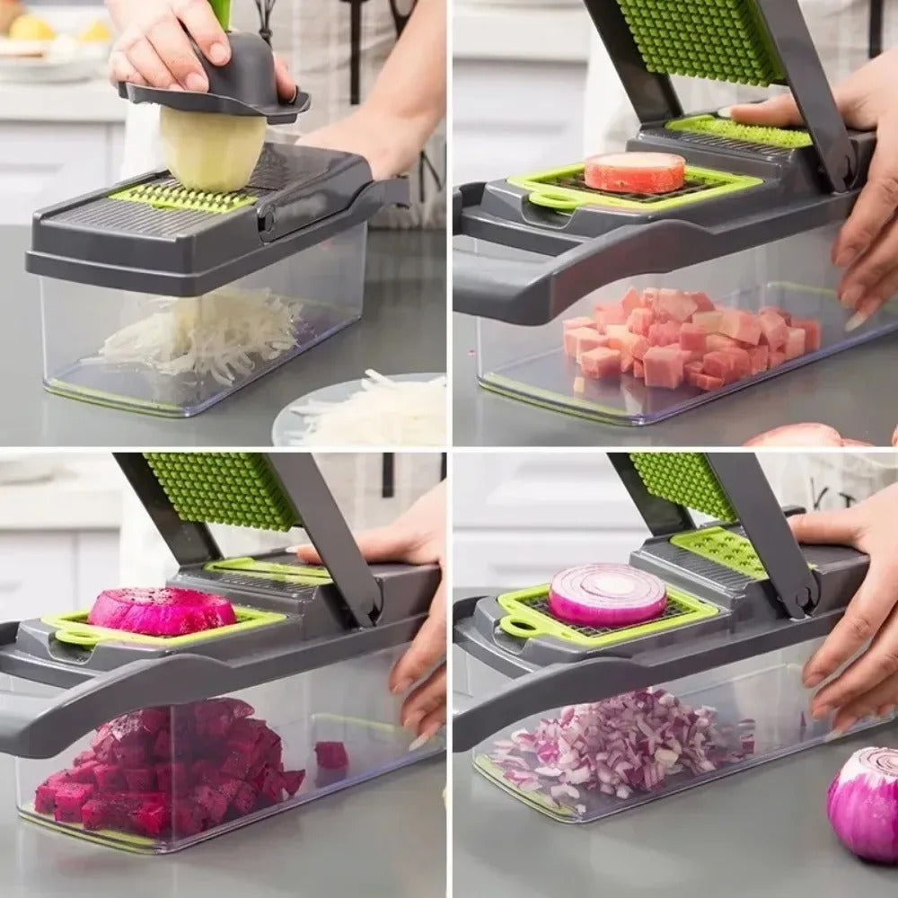 Vegetable Chopper – 16-in-1 Multifunctional Kitchen Tool & Appliance