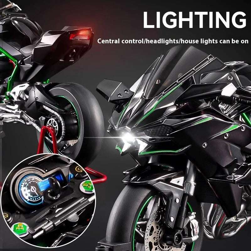 Kawasaki H2R Motorcycle Model – 1:6 Scale Diecast Motorcycle Model