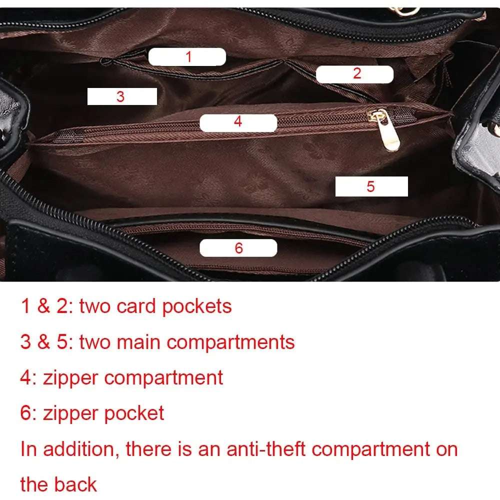 Top Handle Handbag - Elegant Women’s Embroidery Handbag