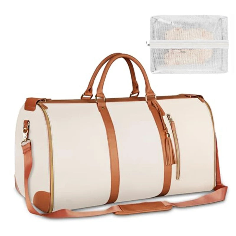 Travel Duffel Bag - Foldable Women’s PU Travel Duffel Bag