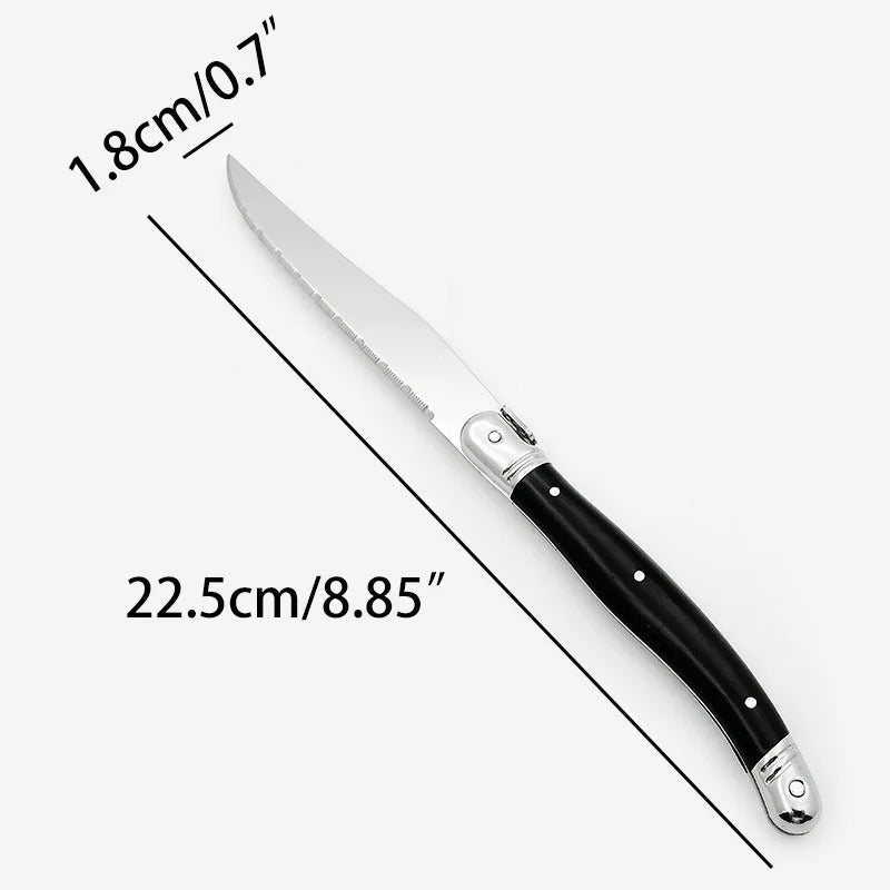 Steak Knife Set – 9'' Serrated Steak Knife Set for Perfect Cuts