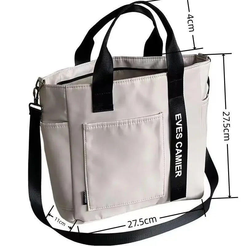 Waterproof Canvas Tote Bag - Durable Nylon Canvas Tote Bag