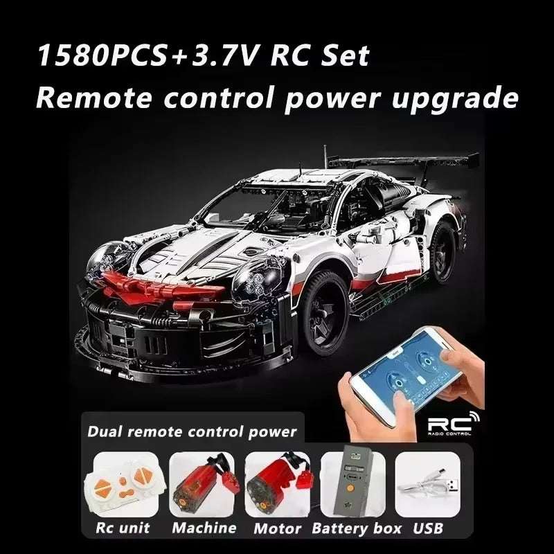 Race Car Building Block Set – 1580pcs 911 RSR Race Car Set