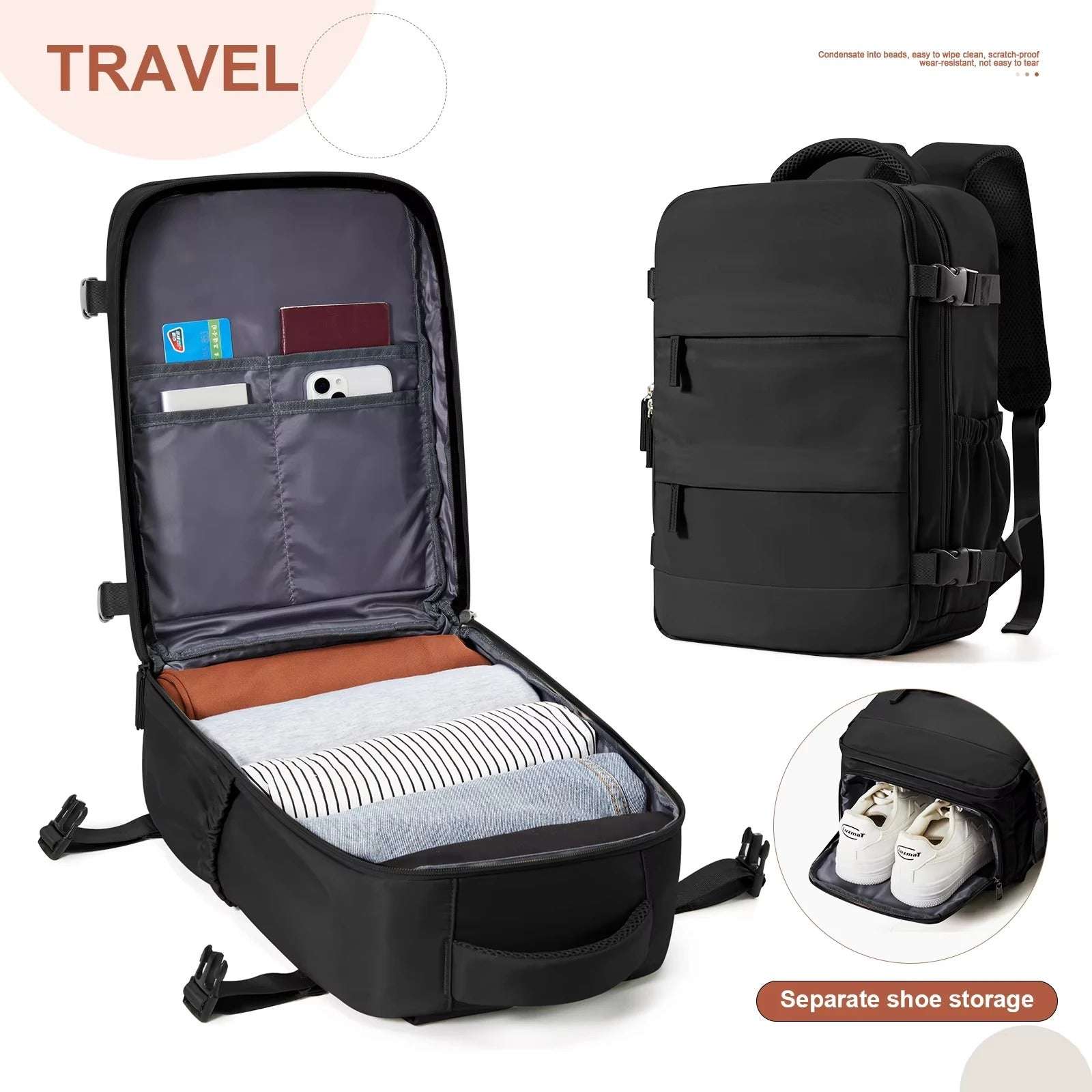 Cabin Size Bag - Ryanair Approved Cabin Travel Backpack